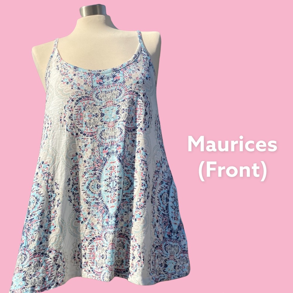 Multicolored Spaghetti Strap Top